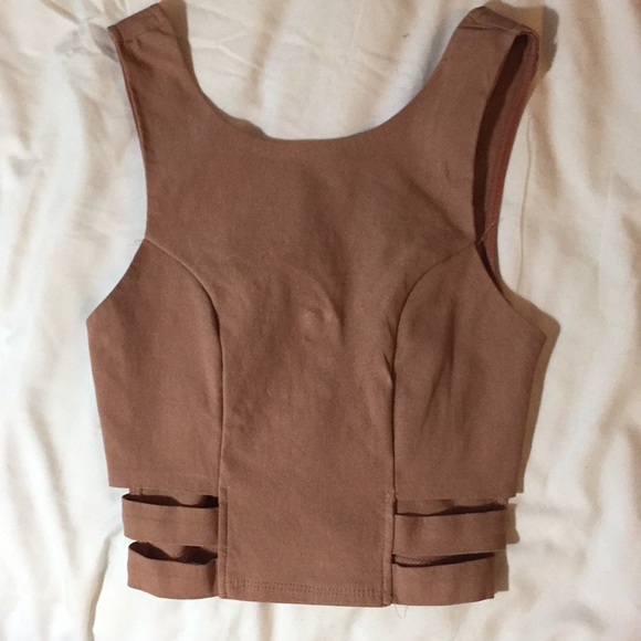 Blue Blush Tops - Sleeveless Cutout Top